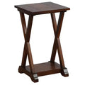 eHemco X-Farmhouse End Table Side Table with Storage Shelf