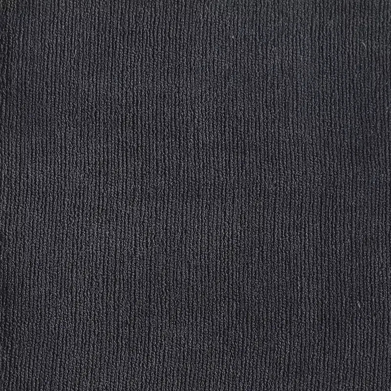 Pouf ottoman rond en tissu polyester, siège d'appoint décontracté bas pour salon ou boudoir