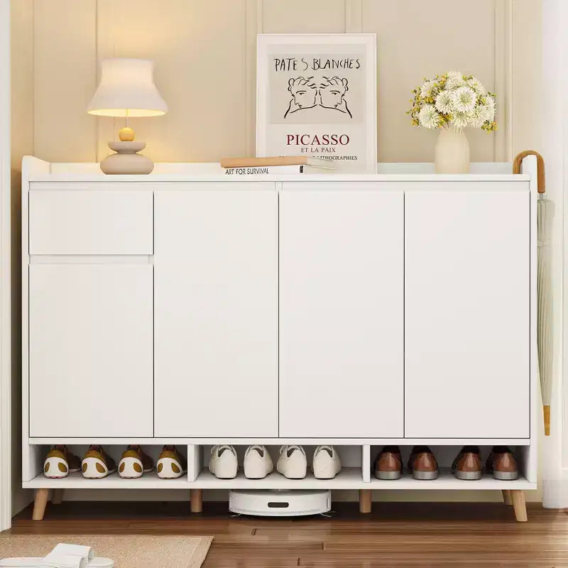 Meuble à chaussures moderne avec étagères réglables, Organisateur de maison minimaliste, Buffet de rangement