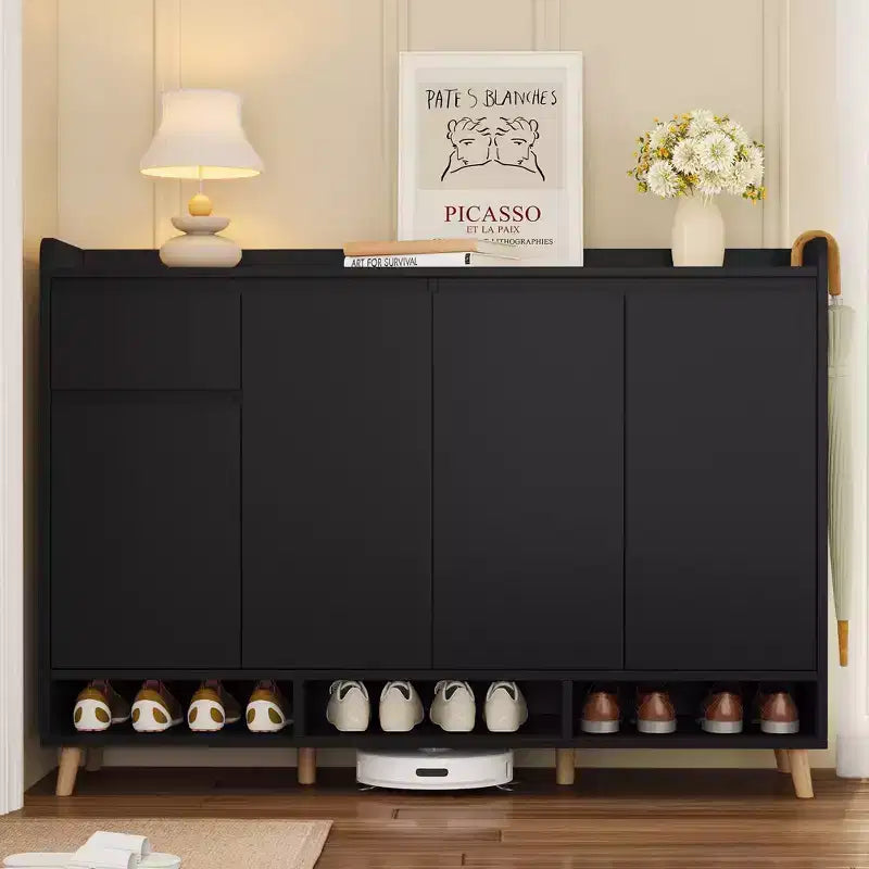 Meuble à chaussures moderne avec étagères réglables, Organisateur de maison minimaliste, Buffet de rangement