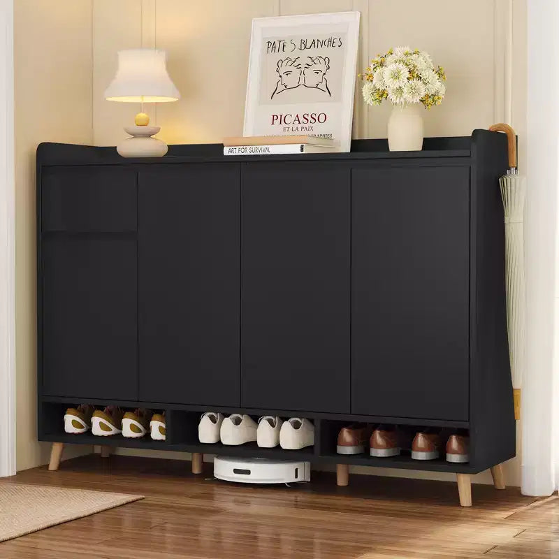 Meuble à chaussures moderne avec étagères réglables, Organisateur de maison minimaliste, Buffet de rangement