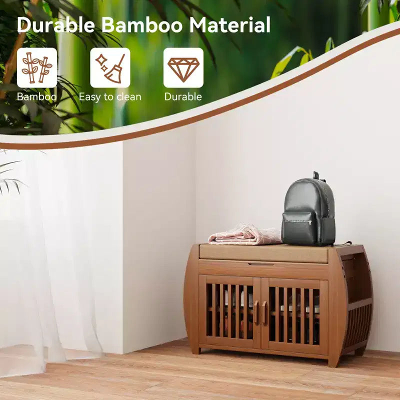28.3 Banc à chaussures compact avec rangement