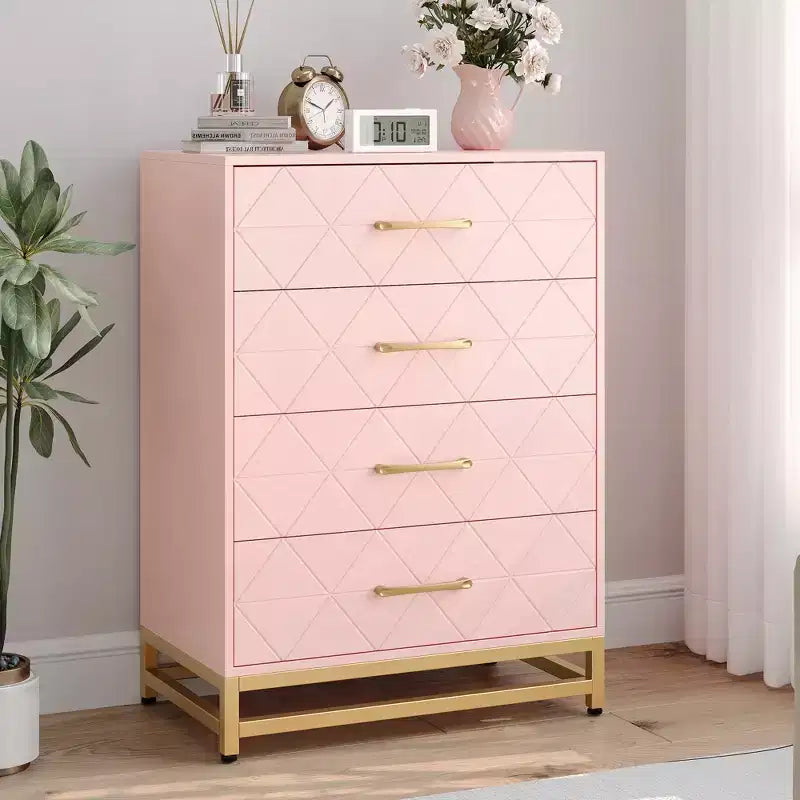 Commode 3 tiroirs en bois peu encombrante avec dispositif anti-basculement, rangement pour vêtements, table de chevet polyvalente et organisateur pour la maison et le dortoir