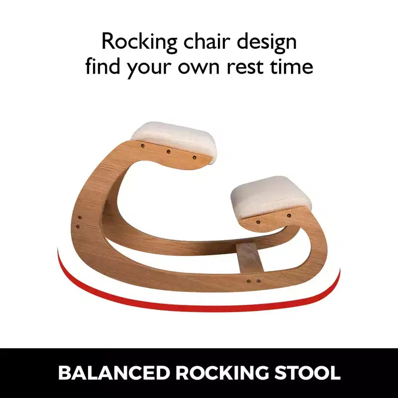 Chaise ergonomique à genoux, Chaise de bureau à genoux robuste pour une meilleure posture, pour modeler le corps, soulager le stress, la méditation, Marron
