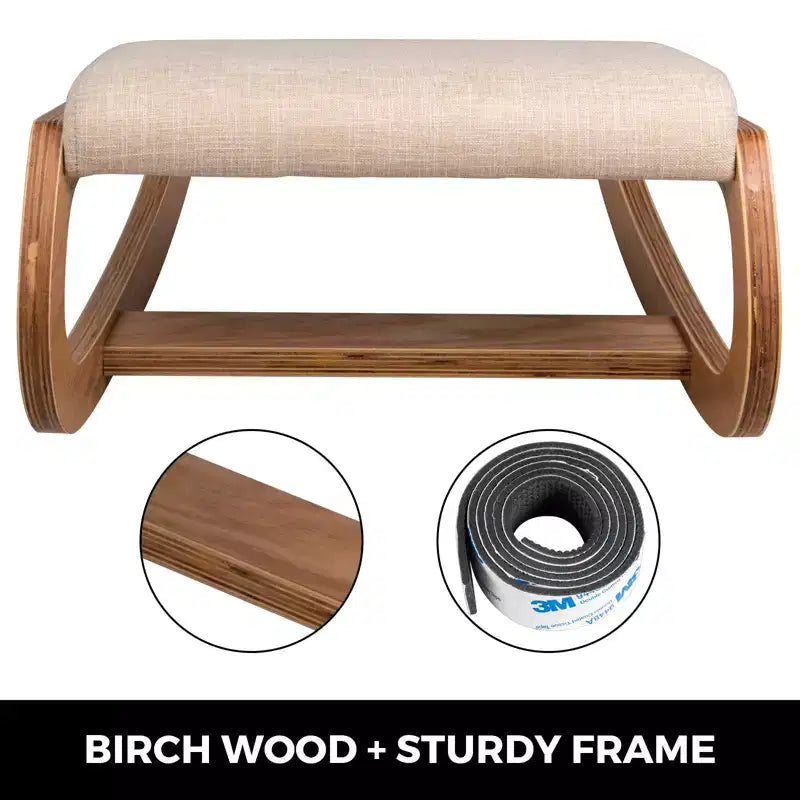 Chaise ergonomique à genoux, Chaise de bureau à genoux robuste pour une meilleure posture, pour modeler le corps, soulager le stress, la méditation, Marron