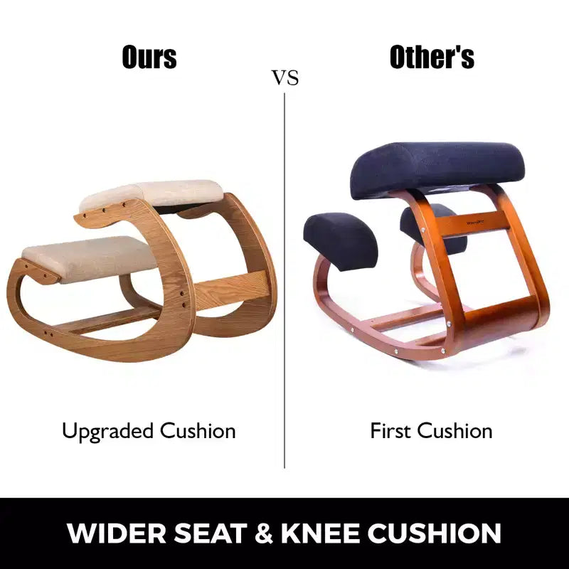 Chaise ergonomique à genoux, Chaise de bureau à genoux robuste pour une meilleure posture, pour modeler le corps, soulager le stress, la méditation, Marron