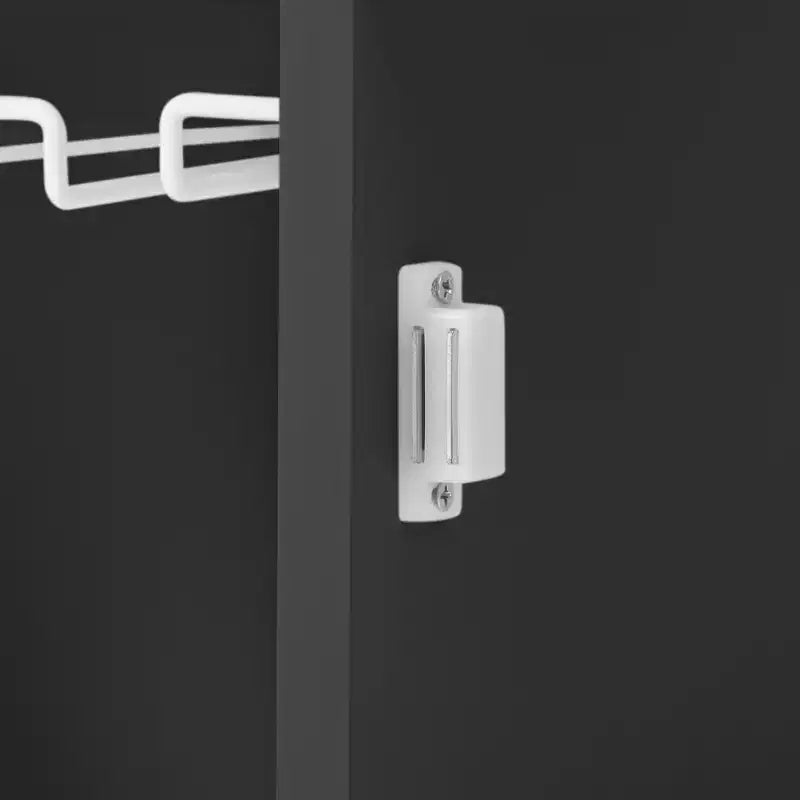 Îlot de cuisine avec prise de courant, abattant et casier à vin en bois d'hévéa, 5 roulettes, rangement réglable pour salle à manger, noir