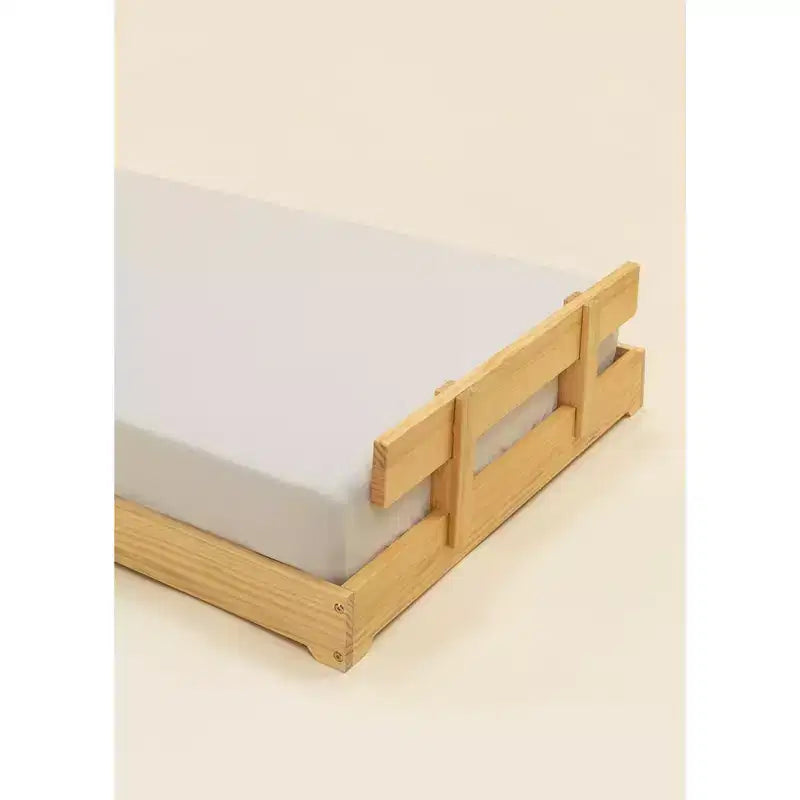 Coco Village - Wooden Bed Frame Rail - Natural Wood