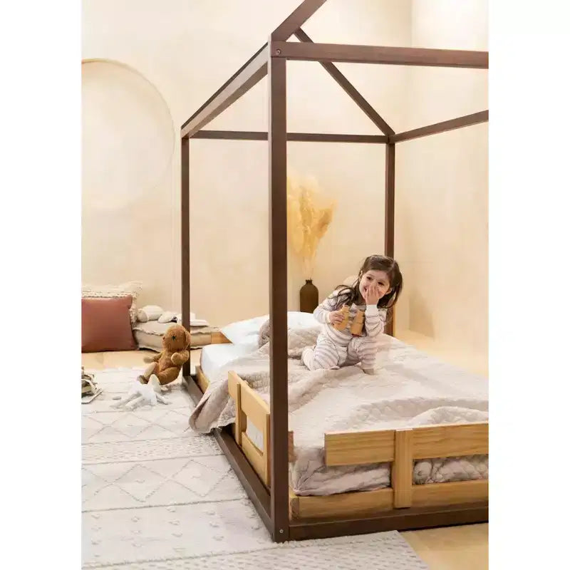 Coco Village - Barrière de lit en bois - Bois naturel
