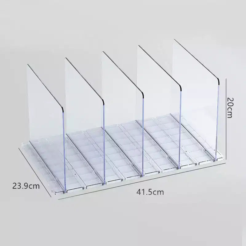 Séparateurs d'étagères en acrylique pour placards, séparateur haut pour l'organisation de placards, séparateurs pour étagères en bois