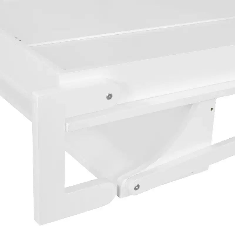 Lit escamotable mural Full/Queen avec placard, lit armoire escamotable avec tiroirs de rangement et étagères pour chambre d'amis ou bureau