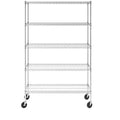 SafeRacks 18 x 48 x 72 5-Tier Wire Rack Silver