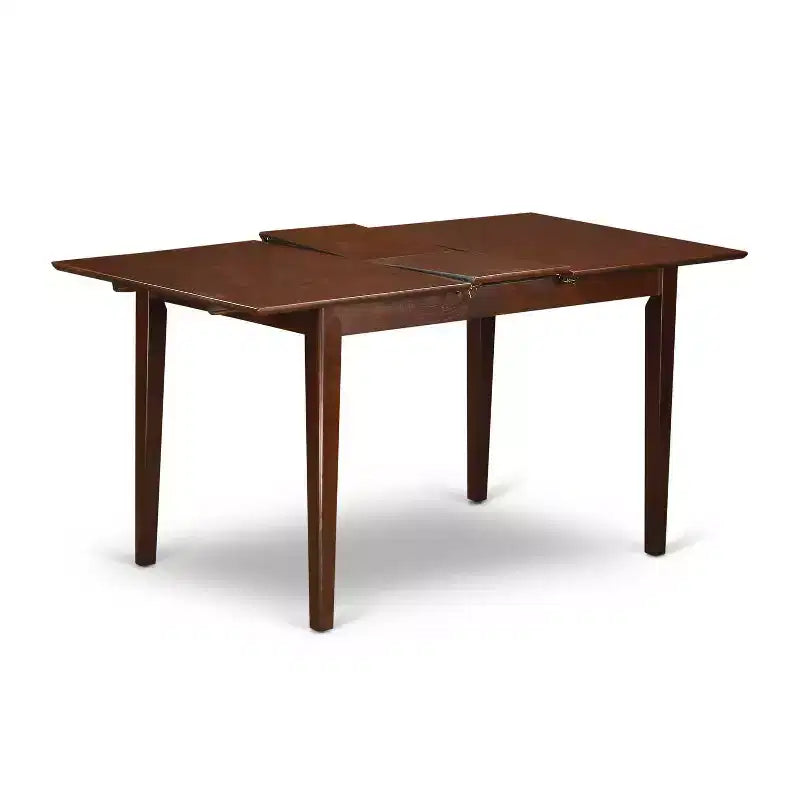 Ensemble de salle à manger 3 pièces Table rectangulaire avec rallonge et 2 chaises Parsons - Marron