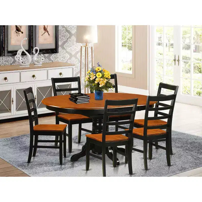 Ensemble de salle à manger bohème – Table de cuisine avec chaises – Style ferme moderne