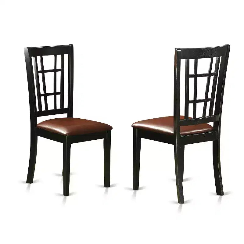 Ensemble de salle à manger du Sud-Ouest - Table et 2 chaises - Ensemble de cuisine en bois rustique
