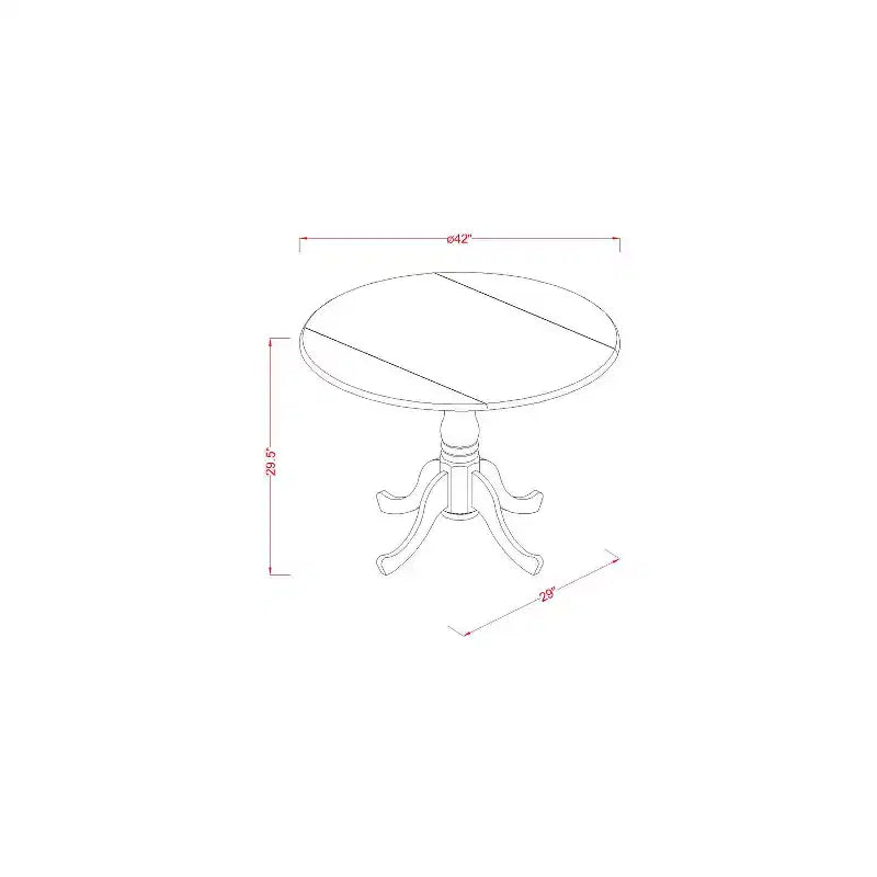 Ensemble de salle à manger du Sud-Ouest - Table et 2 chaises - Ensemble de cuisine en bois rustique