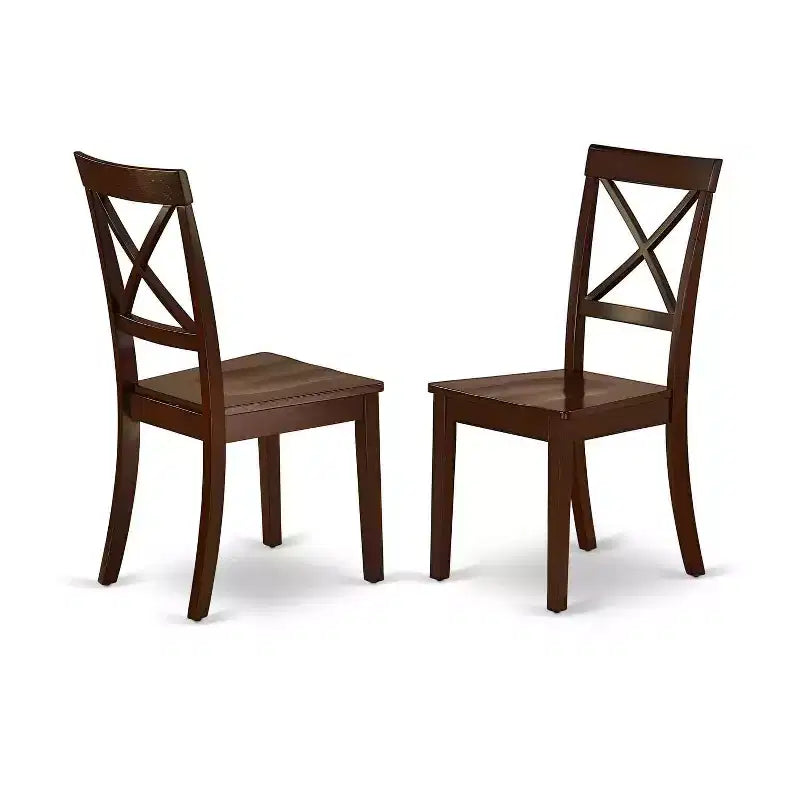 Ensemble de salle à manger médiéval 3 pièces Table carrée et chaises - Ensemble de table en bois de 91 cm pour décoration intérieure classique