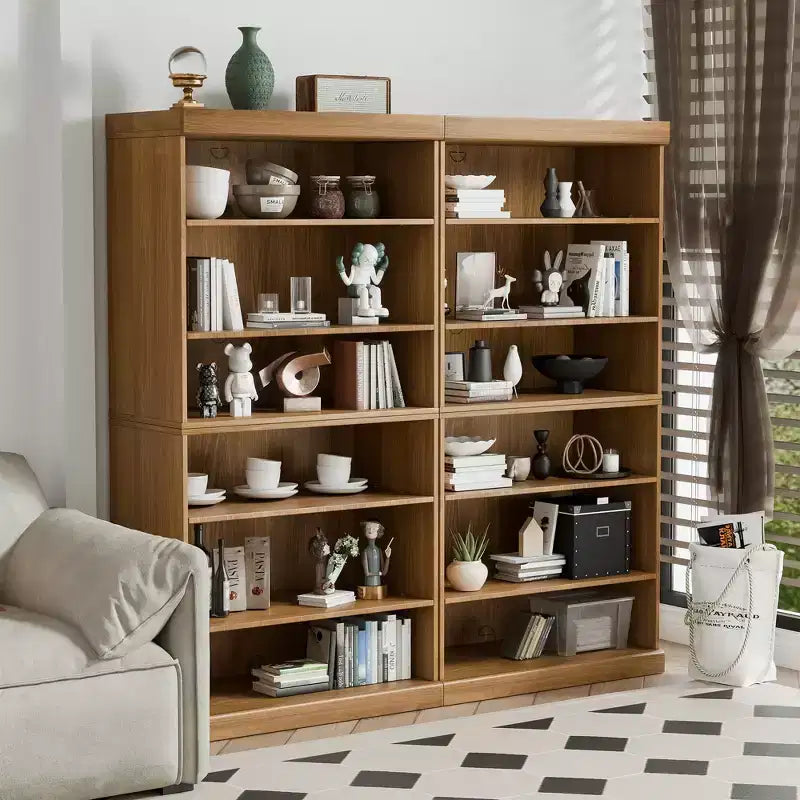 Buffet et armoire empilables en bois massif avec étagères réglables