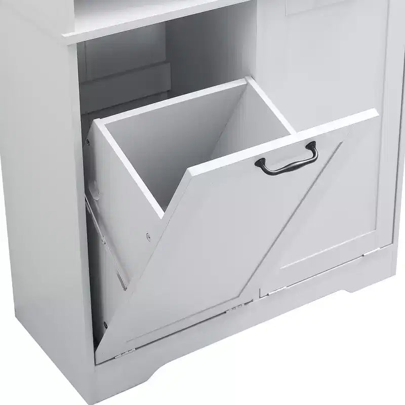 Armoire de rangement haute autonome GDFStudio Sharp avec étagères réglables et portes