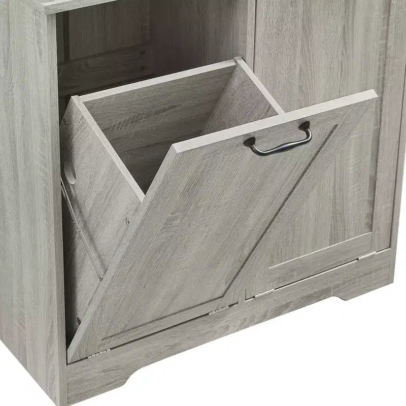 Armoire de rangement haute autonome GDFStudio Sharp avec étagères réglables et portes