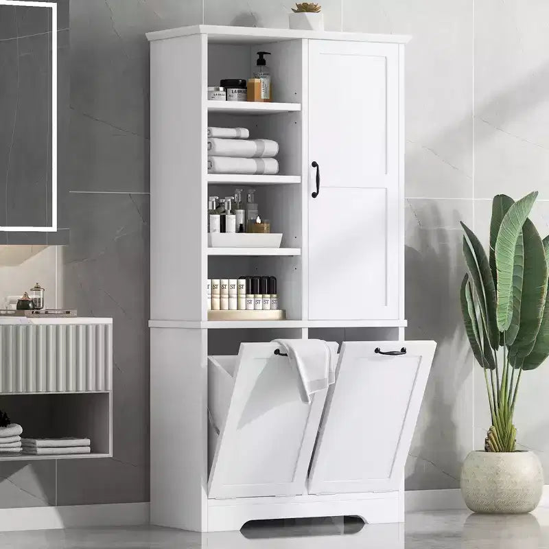 Armoire de rangement haute autonome GDFStudio Sharp avec étagères réglables et portes