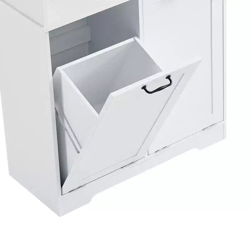 Armoire de rangement haute autonome GDFStudio Sharp avec étagères réglables et portes
