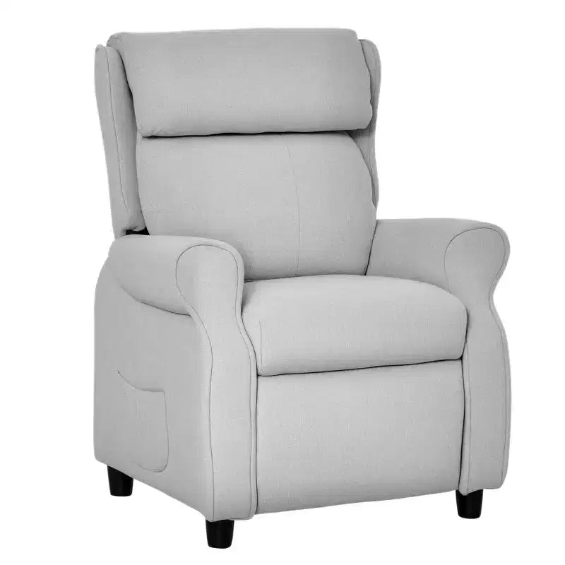 Kids Recliner Chair Children Sofa Angle Adjustable Single Lounger Armchair Gaming Chair with Footrest 2 Side Pockets for 3-5 Years