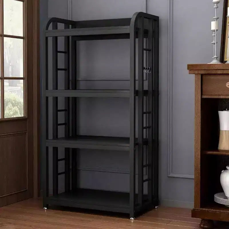 Étagère de cuisine à 4 niveaux pour boulangerie, support de micro-ondes, étagère de rangement utilitaire, îlot de cuisine, bar à café, salon,, bureau à domicile
