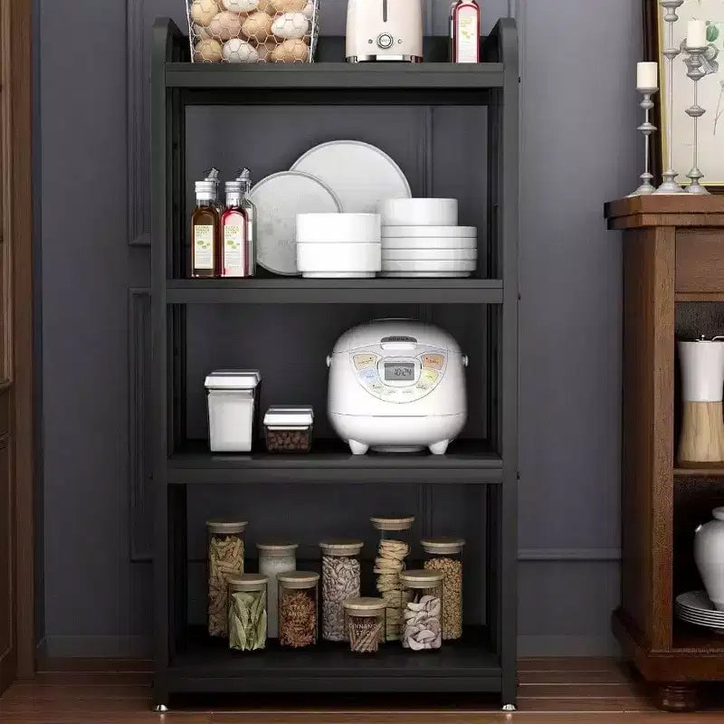 Étagère de cuisine à 4 niveaux pour boulangerie, support de micro-ondes, étagère de rangement utilitaire, îlot de cuisine, bar à café, salon,, bureau à domicile