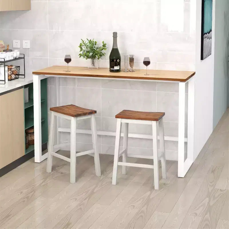 Tabourets de bar Costway de 24,5 pouces, lot de 4 tabourets de comptoir industriels avec repose-pieds