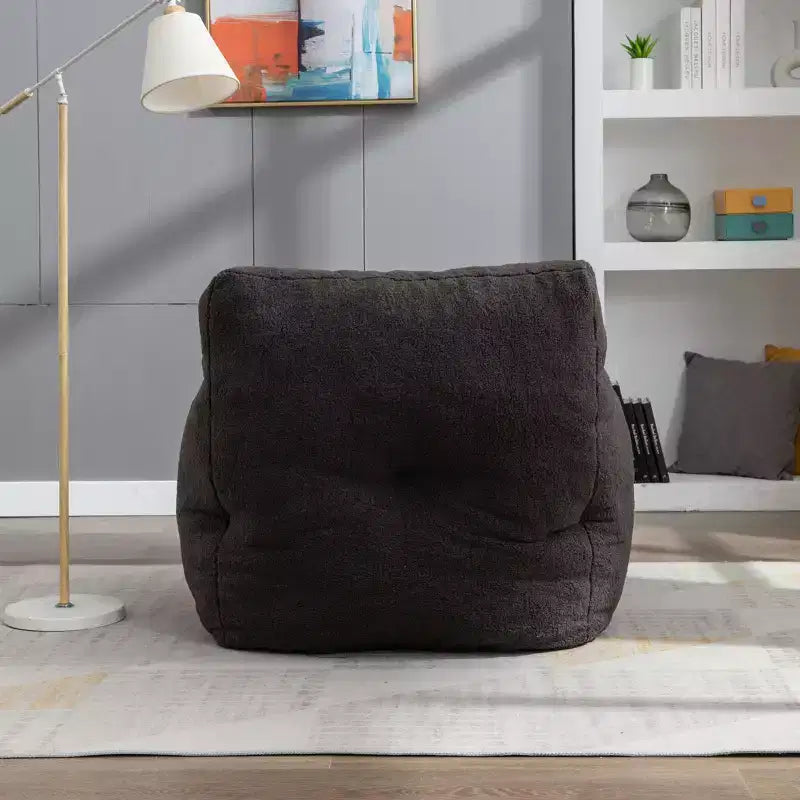 Fauteuil poire Okak avec dossier ergonomique, fauteuil de sol confortable avec mousse à mémoire de forme, fauteuil poire pour salon, chambre à coucher