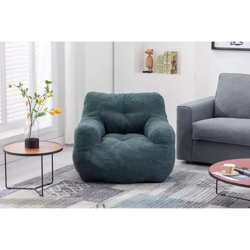 Fauteuil poire Okak avec dossier ergonomique, fauteuil de sol confortable avec mousse à mémoire de forme, fauteuil poire pour salon, chambre à coucher