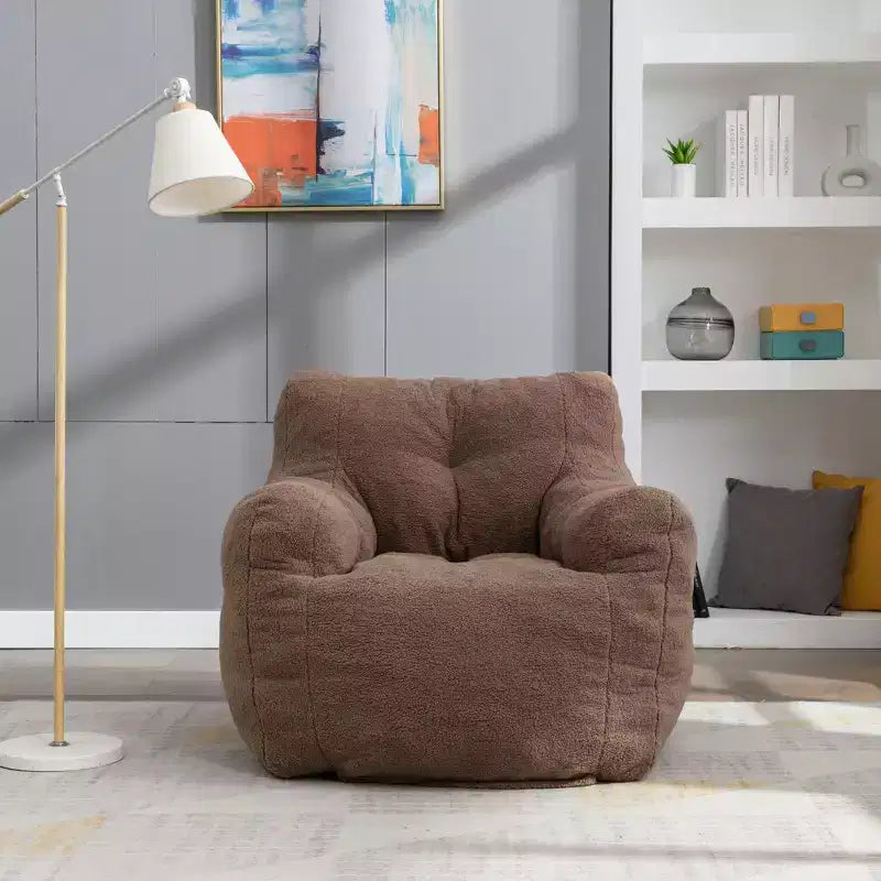 Fauteuil poire Okak avec dossier ergonomique, fauteuil de sol confortable avec mousse à mémoire de forme, fauteuil poire pour salon, chambre à coucher