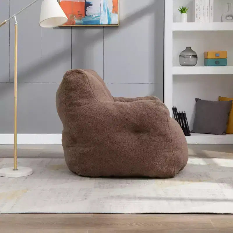 Fauteuil poire Okak avec dossier ergonomique, fauteuil de sol confortable avec mousse à mémoire de forme, fauteuil poire pour salon, chambre à coucher