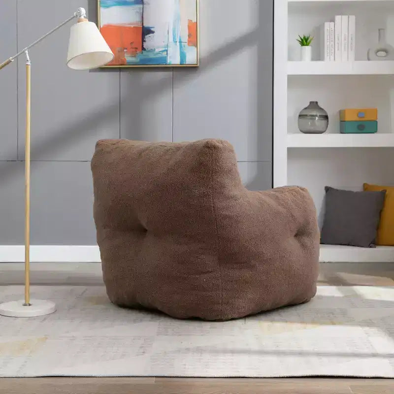 Fauteuil poire Okak avec dossier ergonomique, fauteuil de sol confortable avec mousse à mémoire de forme, fauteuil poire pour salon, chambre à coucher