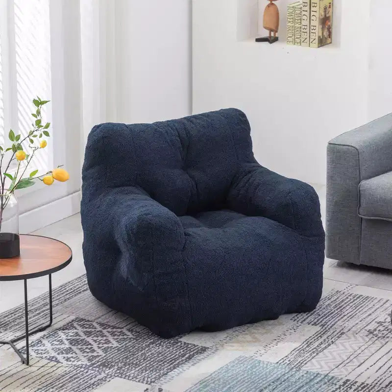 Fauteuil poire Okak avec dossier ergonomique, fauteuil de sol confortable avec mousse à mémoire de forme, fauteuil poire pour salon, chambre à coucher