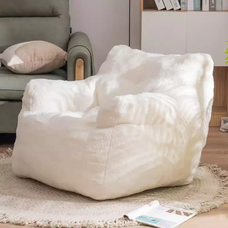 Okak Bean Bag Chair with Ergonomic Backrest Comfy Chair Floor Chair with Memory Foam, Beanbag Chair for Living Room, Bedroom