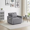 MAYEERTY Sofa Bed CHair 3 in 1 Convertible Single Recliner Suitable for Small Spaces with Adjustable Back Black