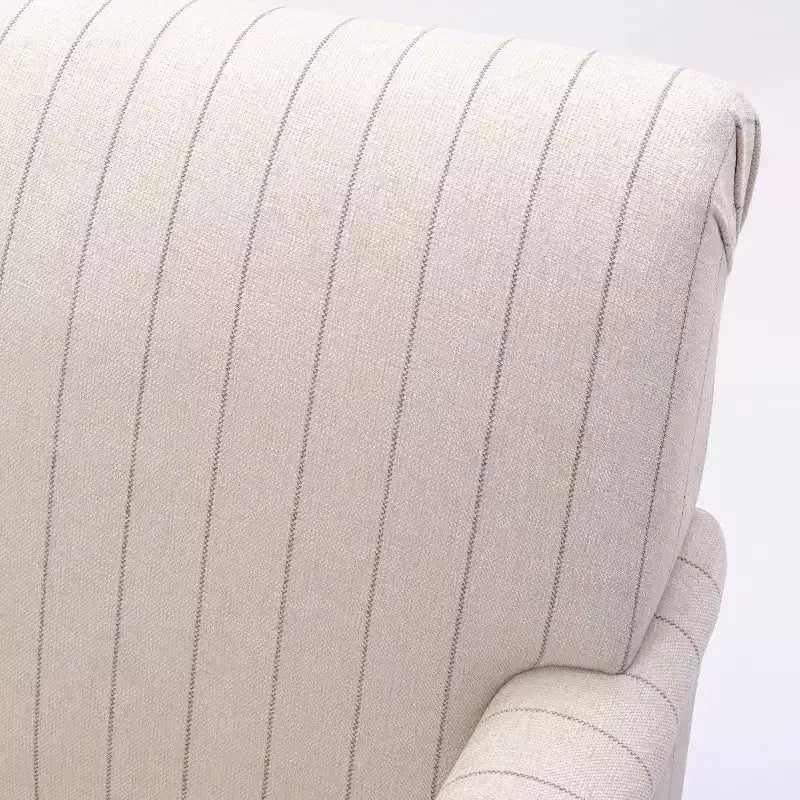 Fauteuil rayé contemporain en tissu Marwick de GDFStudio