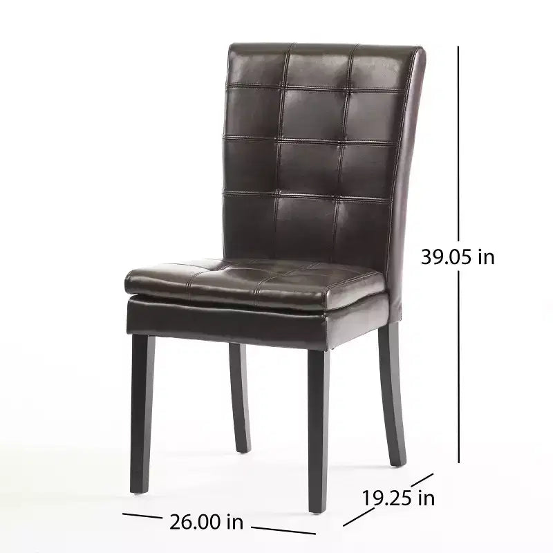 MAYEERTY Chaise de salle à manger Badin KD, structure solide à design détachable, assise de salle à manger