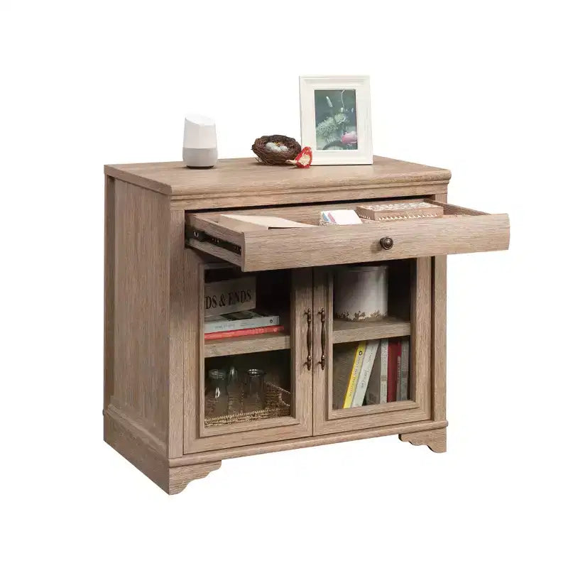 Meuble de rangement de bureau compact en bois GDFStudio Winslow 31,5