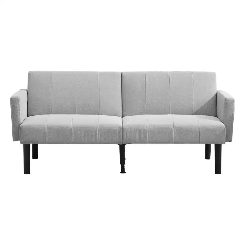 Canapé-lit futon convertible, canapé-lit pliant réglable en lin flanelle, canapé futon moderne du milieu du siècle, canapés confortables pour le salon