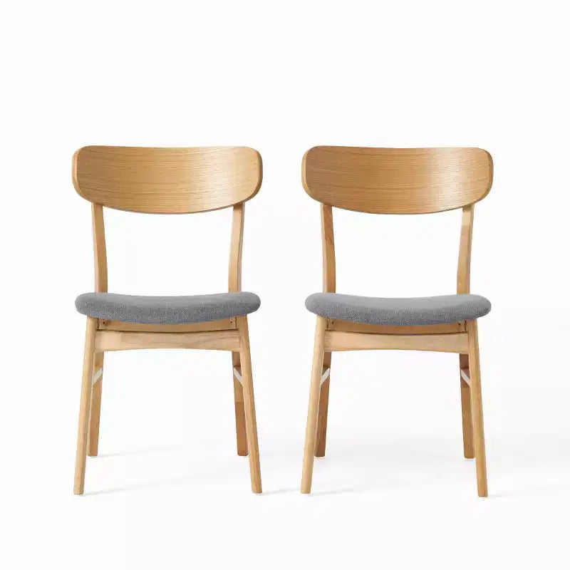 Lot de 2 chaises de salle à manger en bois avec sièges rembourrés, chaises d'appoint modernes pour cuisine, salle à manger ou salon - Panipeachy