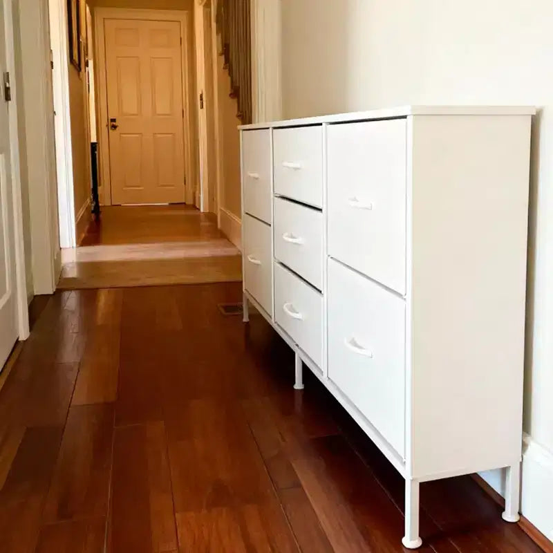 Commode TUYOHW 47 tiroirs pour chambre, commode large avec 7 tiroirs en tissu, meuble TV robuste pour TV 60 pouces, organisateur de rangement de jouets pour chambre