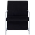 vidaXL Armchair with Chrome Feet Black Velvet