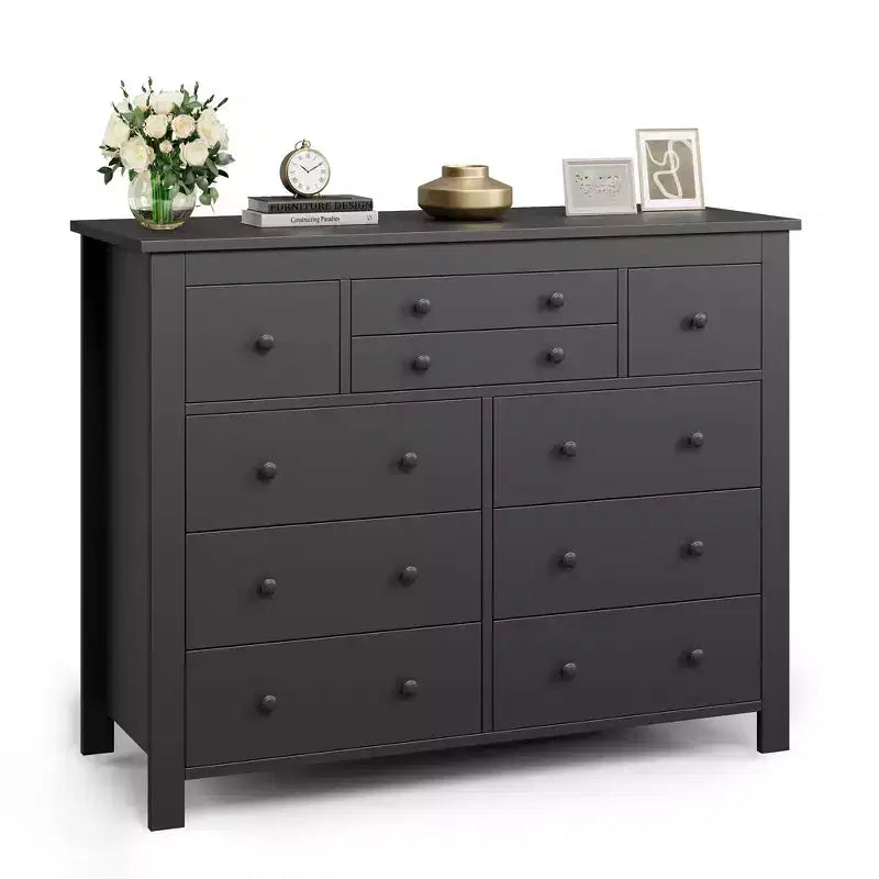Drawers Dresser for Bedroom,Modern Wooden Chest of Drawers, Sturdy and Stable Storage Organizer for Living Room, Entryway, Home Office