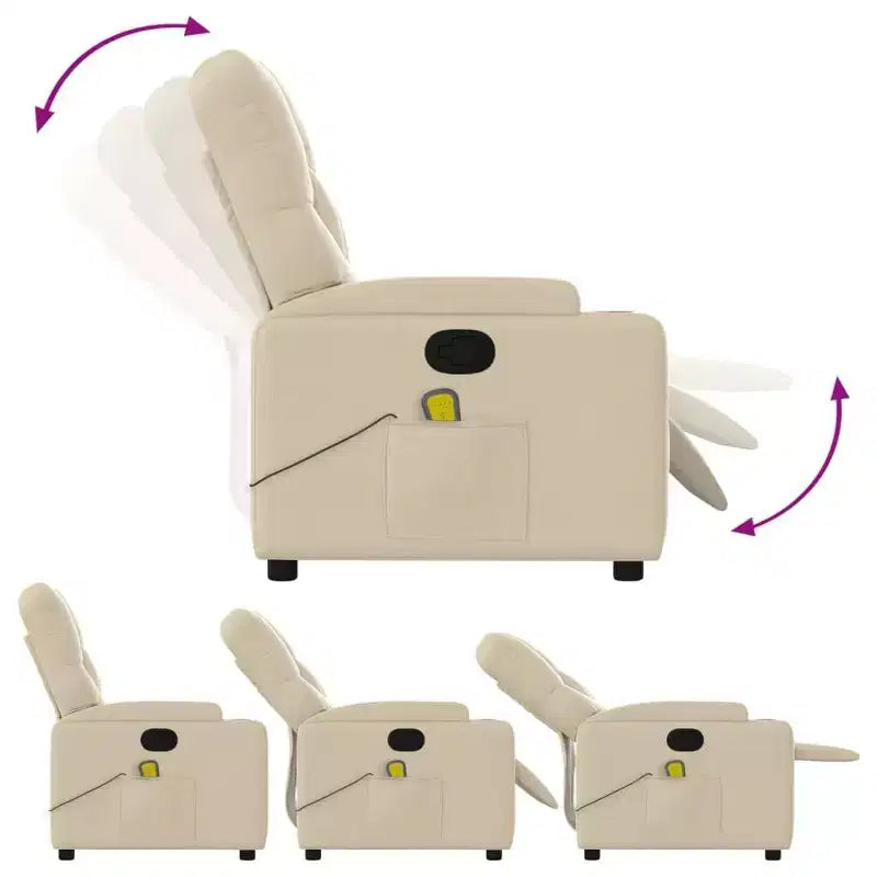 vidaXL Fauteuil inclinable de massage électrique