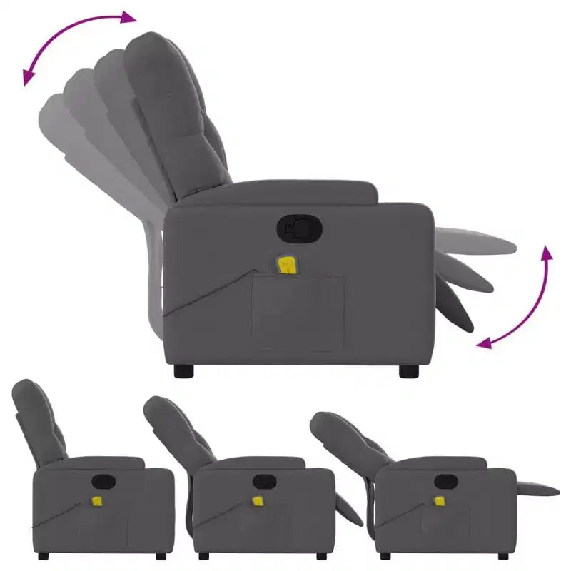 vidaXL Fauteuil inclinable de massage électrique