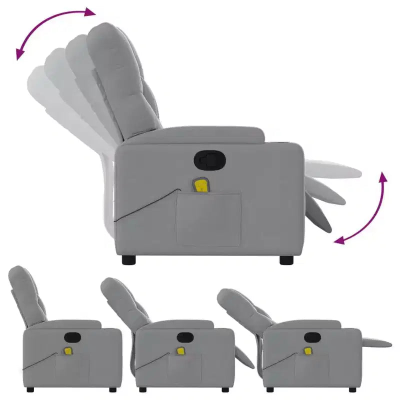 vidaXL Fauteuil inclinable de massage électrique