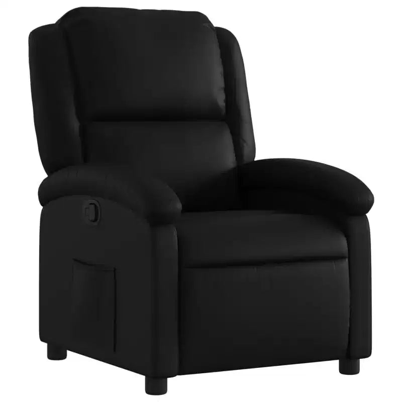 vidaXL Recliner Chair Black Faux leather, metal, plywood Recliner Chair